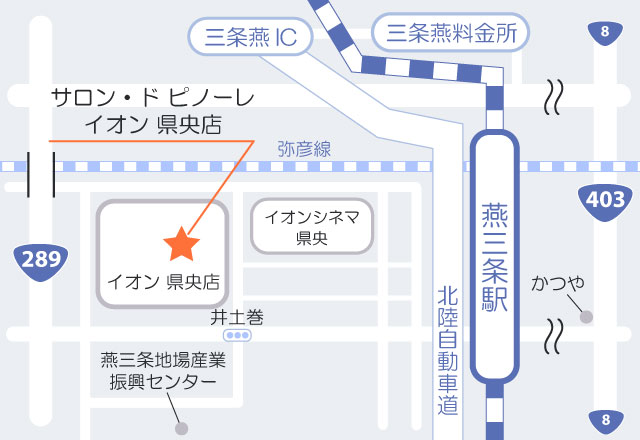 燕三条エリア マップ MARUYAMAグループ